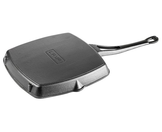 Сковорода-гриль чугунная, 26*26 см, LAVA, фото , изображение 5