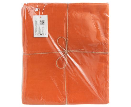 Скатерть на стол из хлопка оранжевого цвета Russian North, 150х250 см, Tkano, фото , изображение 3