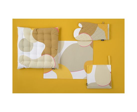 Скатерть из хлопка горчичного цвета из коллекции Prairie, 170х250 см, Tkano, фото , изображение 4