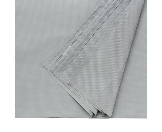 Скатерть серого цвета с фактурным жаккардовым рисунком из хлопка из коллекции Essential, 180х180 см, Tkano, фото , изображение 2