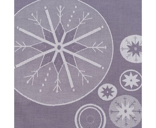 Салфетка из хлопка фиолетово-серого цвета с рисунком Ледяные узоры, New Year Essential, 53х53см, Tkano, фото , изображение 3 Салфетка из хлопка фиолетово-серого цвета с рисунком Ледяные узоры, New Year Essential, 53х53см, Tkano, фото , изображение 3