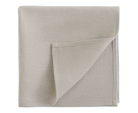 Салфетка сервировочная из умягченного льна бежевого цвета Essential, 45х45 см, Tkano, фото , изображение 3