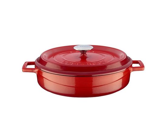 Кастрюля чугунная эмалированная красная, 28 см, LAVA, фото  Кастрюля чугунная эмалированная красная, 28 см, LAVA, фото