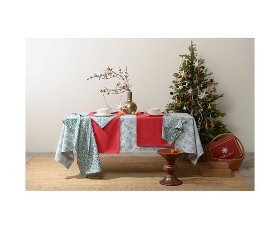 Салфетка из хлопка зеленого цвета с рисунком Спелая смородина, Scandinavian touch, 53х53см, Tkano, фото , изображение 2