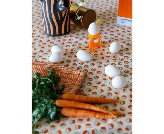 Скатерть на стол из хлопка с графичным принтом Ягоды Russian North, 170х170 см, Tkano, фото , изображение 4