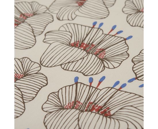 Салфетка сервировочная из хлопка молочного цвета с принтом Цветы из коллекции Prairie, 45х45 см, Tkano, фото , изображение 3