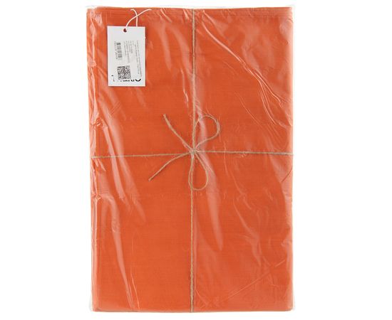 Скатерть на стол из хлопка оранжевого цвета Russian North, 170х170 см, Tkano, фото , изображение 3