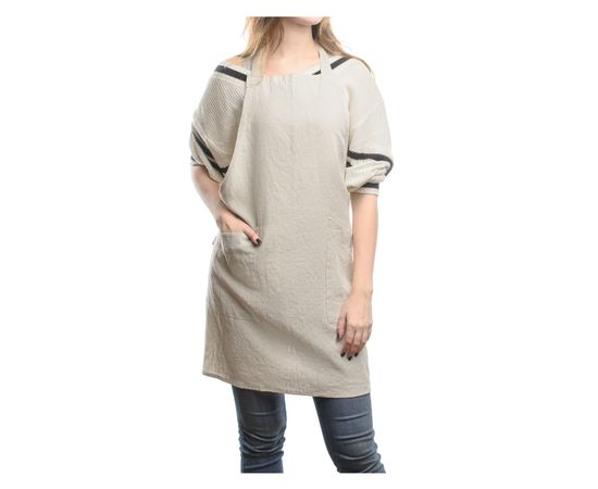Фартук из умягченного льна бежевого цвета, 70х82 см, Tkano, фото , изображение 6
