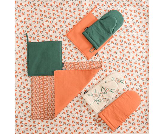 Салфетка под приборы из хлопка с графичным принтом Колосья из коллекции Russian North, 35х45 см, Tkano, фото , изображение 3 Салфетка под приборы из хлопка с графичным принтом Колосья из коллекции Russian North, 35х45 см, Tkano, фото , изображение 3