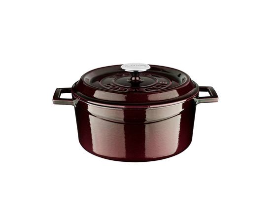 Кастрюля чугунная эмалированная фиолетовая, 28 см, 6,71 л, LAVA, фото  Кастрюля чугунная эмалированная фиолетовая, 28 см, 6,71 л, LAVA, фото