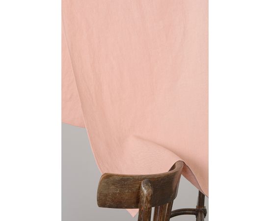 Дорожка на стол из умягченного льна с декоративной обработкой цвета пыльной розы Essential, 45х150, Tkano, фото , изображение 2