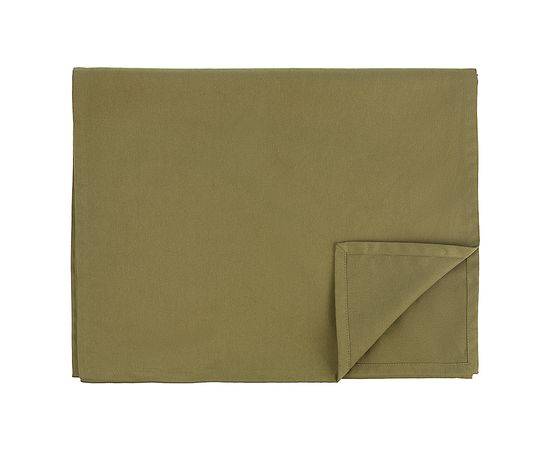 Дорожка на стол из хлопка оливкового цвета из коллекции Essential, 45х150 см, Tkano, фото 