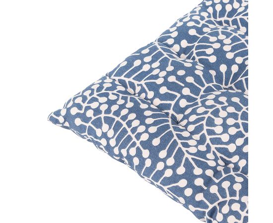 Подушка на стул темно-синего цвета с принтом Спелая Смородина из коллекции Scandinavian touch, 40х40 см, Tkano, фото , изображение 5