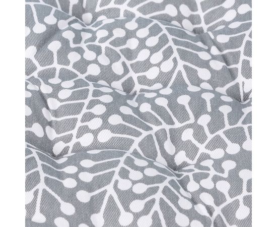 Подушка на стул круглая серого цвета с принтом Спелая Смородина из коллекции Scandinavian touch, 40 см, Tkano, фото , изображение 4