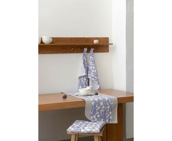 Набор из двух муслиновых полотенец с принтом Полярный цветок из коллекции Scandinavian touch, 50х70 см, Tkano, фото , изображение 4