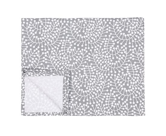 Дорожка на стол серого цвета с принтом Спелая Смородина из коллекции Scandinavian touch, 45х150 см, Tkano, фото 