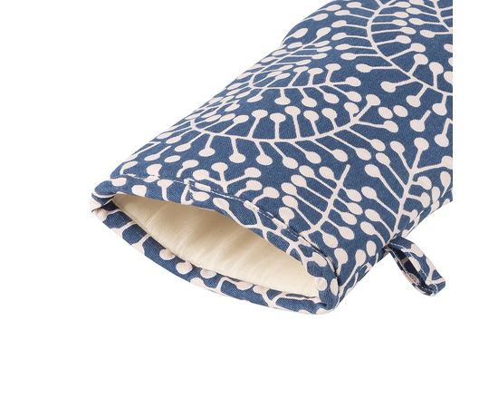 Прихватка-варежка темно-синего цвета с принтом Спелая Смородина из коллекции Scandinavian touch, 14х32 см, Tkano, фото , изображение 3