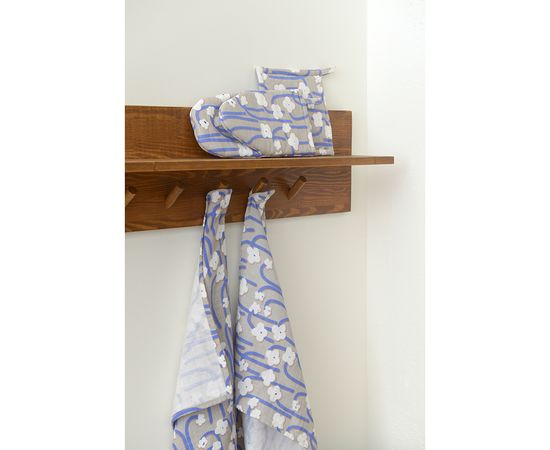 Прихватка из хлопка с принтом Полярный цветок из коллекции Scandinavian touch, 20х20 см, Tkano, фото , изображение 2