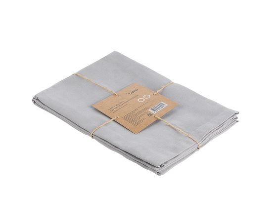 Набор из двух салфеток сервировочных из хлопка серого цвета из коллекции Essential, 45х45 см, Tkano, фото , изображение 6
