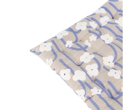 Подушка на стул из хлопка с принтом Полярный цветок из коллекции Scandinavian touch, 40х40 см, Tkano, фото , изображение 4