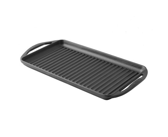 Сковорода-гриль чугунная с 2-мя ручками, 23*40 см, LAVA, фото 