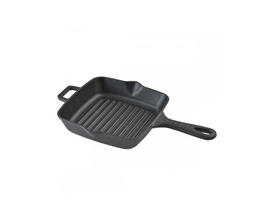 Сковорода-гриль чугунная квадратная, 20*20 см, LAVA, фото 