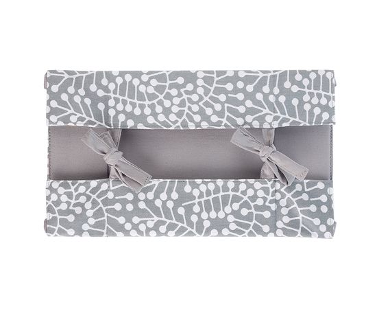 Корзинка для хлеба серого цвета с принтом Спелая Смородина из коллекции Scandinavian touch, 30х30 см, Tkano, фото , изображение 4