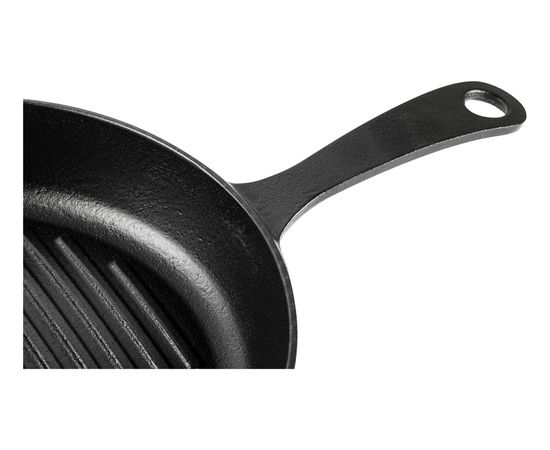 Сковорода-гриль круглая чугунная, 28 см, LAVA, фото , изображение 5