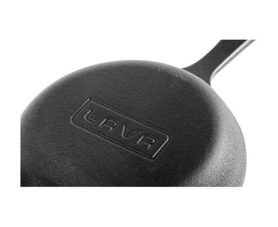 Сковорода круглая чугунная на деревянной подставке, 16 см, LAVA, фото , изображение 3