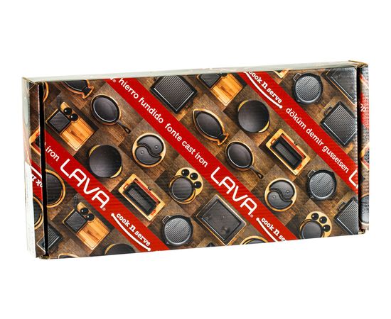 Сковорода круглая чугунная на деревянной подставке, 12 см, LAVA, фото , изображение 8