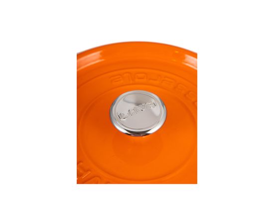 Кастрюля чугунная эмалированная оранжевая, 28 см, LAVA, фото , изображение 6 Кастрюля чугунная эмалированная оранжевая, 28 см, LAVA, фото , изображение 6