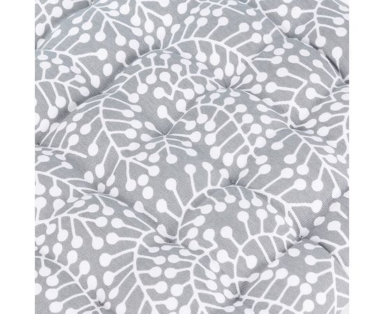 Подушка на стул из хлопка серого цвета с принтом Спелая Смородина из коллекции Scandinavian touch, 40х40 см, Tkano, фото , изображение 5