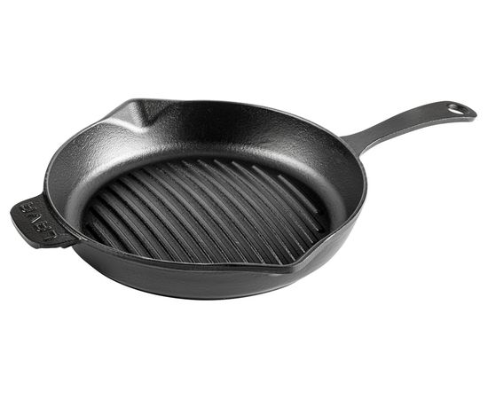 Сковорода-гриль круглая чугунная, 28 см, LAVA, фото 