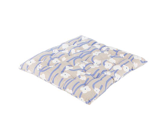 Подушка на стул из хлопка с принтом Полярный цветок из коллекции Scandinavian touch, 40х40 см, Tkano, фото , изображение 3