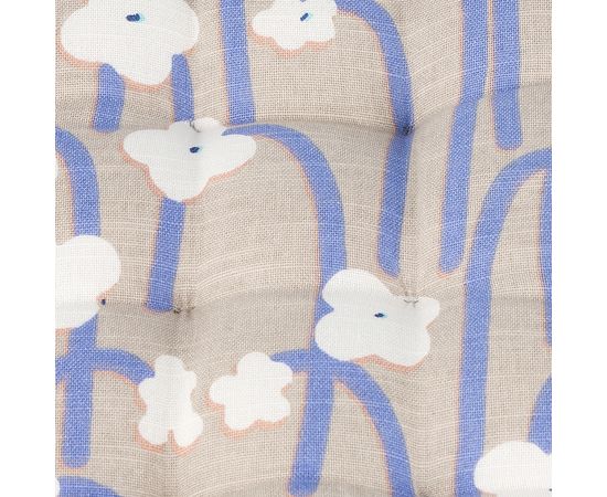 Подушка на стул из хлопка с принтом Полярный цветок из коллекции Scandinavian touch, 40х40 см, Tkano, фото , изображение 5