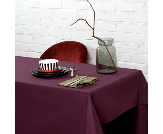 Набор из двух салфеток сервировочных из хлопка оливкового цвета из коллекции Essential, 45х45 см, Tkano, фото , изображение 3