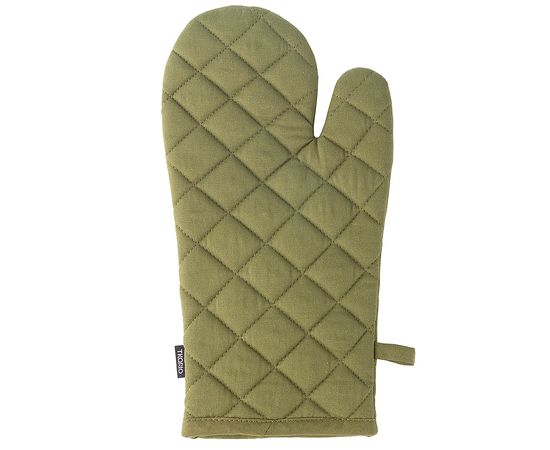 Прихватка-варежка из хлопка оливкового цвета из коллекции Essential, 17,5х33 см, Tkano, фото 