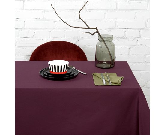 Набор из двух салфеток сервировочных из хлопка оливкового цвета из коллекции Essential, 45х45 см, Tkano, фото , изображение 2