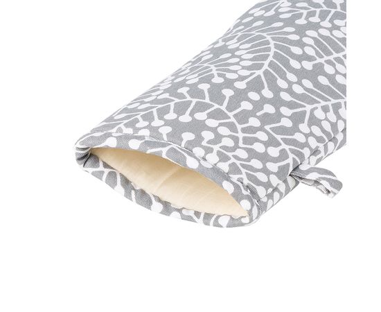 Прихватка-варежка серого цвета с принтом Спелая Смородина из коллекции Scandinavian touch, 14х32 см, Tkano, фото , изображение 4