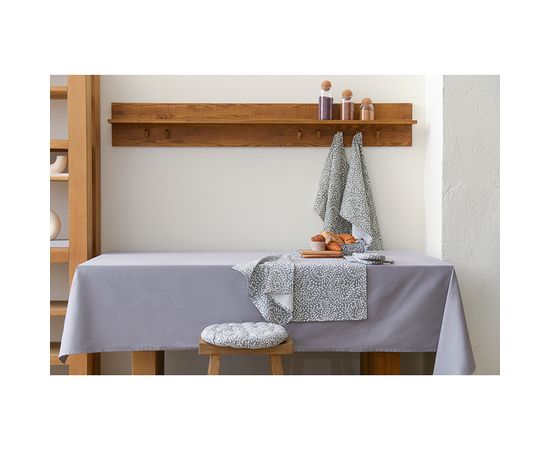 Подушка на стул круглая серого цвета с принтом Спелая Смородина из коллекции Scandinavian touch, 40 см, Tkano, фото , изображение 2