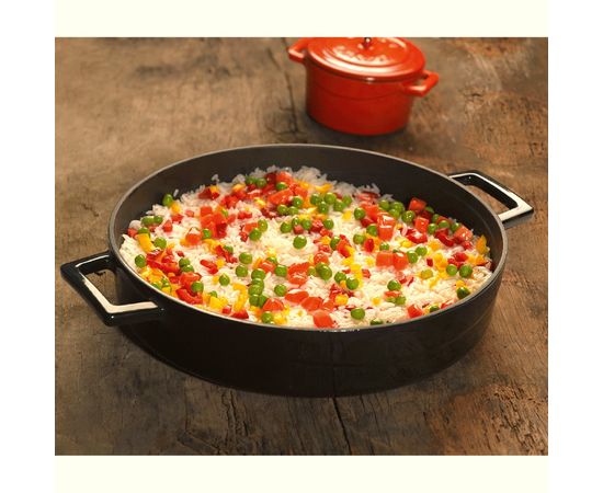 Кастрюля чугунная эмалированная красная, 28 см, LAVA, фото , изображение 8 Кастрюля чугунная эмалированная красная, 28 см, LAVA, фото , изображение 8