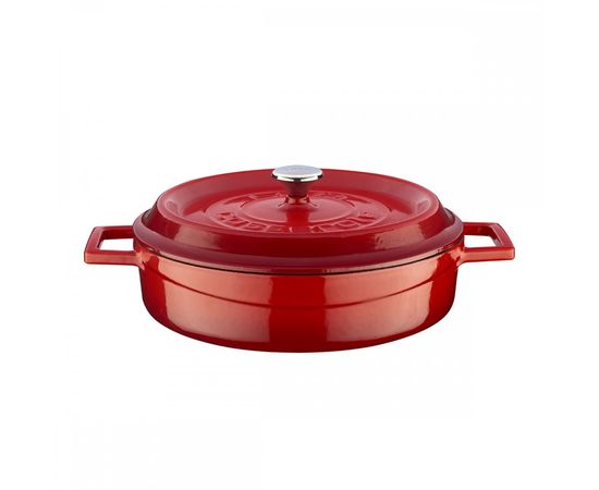 Кастрюля чугунная эмалированная красная, 24 см, LAVA, фото  Кастрюля чугунная эмалированная красная, 24 см, LAVA, фото