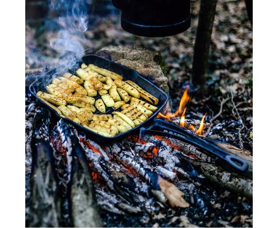 Сковорода-гриль чугунная, 26*26 см, LAVA, фото , изображение 8