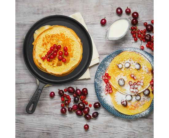 Сковорода блинная чугунная, 20 см, LAVA, фото , изображение 4