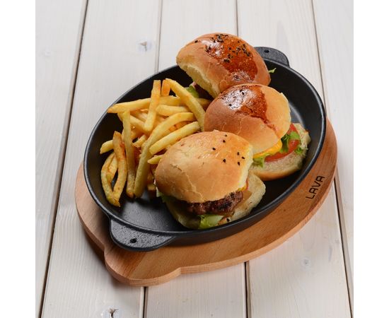 Сковорода овальная чугунная с 2-мя ручками на деревянной подставке, 18*24.5 см, LAVA, фото , изображение 4