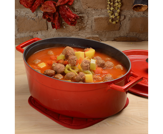 Кастрюля овальная чугунная эмалированная красная, 21x32 см, LAVA, фото , изображение 6 Кастрюля овальная чугунная эмалированная красная, 21x32 см, LAVA, фото , изображение 6