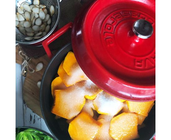 Кастрюля чугунная эмалированная красная, 32 см, LAVA, фото , изображение 7 Кастрюля чугунная эмалированная красная, 32 см, LAVA, фото , изображение 7