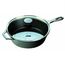 Сковорода со стеклянной крышкой круглая, глубокая, 25.4 см, чугун, черная, Lodge, фото 