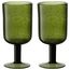 Набор бокалов для вина Flowi, 410 мл, темно-зеленые, 2 шт., Liberty Jones, фото 