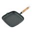 Сковорода-гриль чугунная с деревянной ручкой 22 cм, P.L. Proff Cuisine, фото 